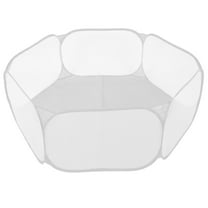 LEORX Portable Foldable Grey Pet Playpen for Small Animals Indoor Home Use Polyester Material