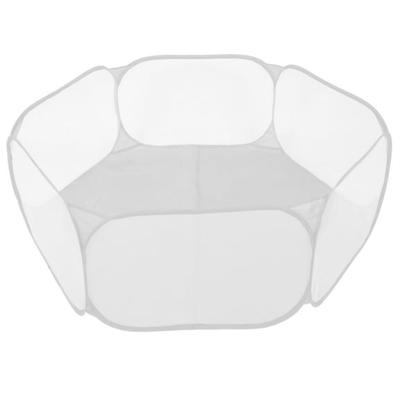 LEORX Portable Foldable Grey Pet Playpen for Small Animals Indoor Home Use Polyester Material