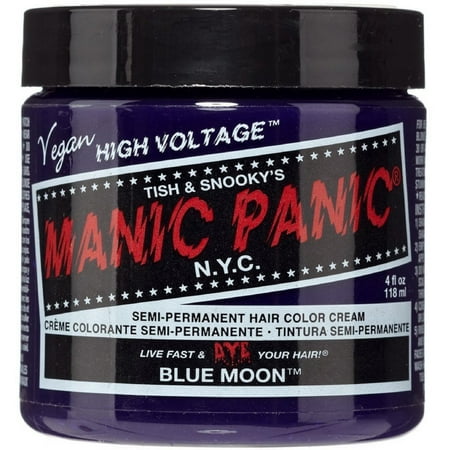 Manic Panic Semi-Permanent Hair Color Cream, Blue Moon 4