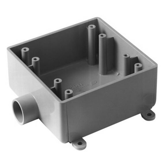 Carlon E9802DR Electrical Junction Box 2-Gang PVC