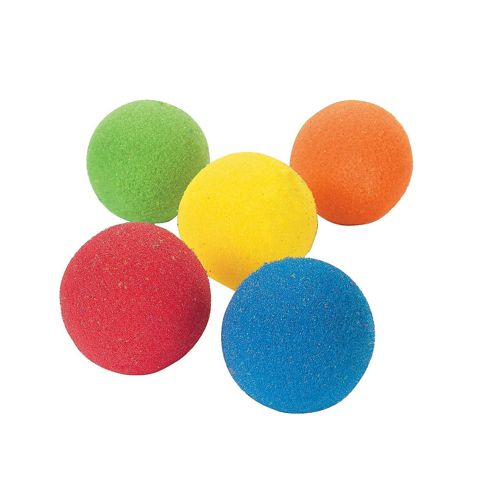Sponge Balls (2.5")" Party Favors 12 Pieces