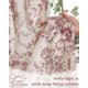 thumbnail image 3 of Cortinas Jinchan con estampado floral de lino, 60 cm, estilo Farmhouse Café, color rojo y beige, 3 of 9