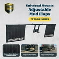thumbnail image 2 of Tow Tuff Universal Mounts Mud Flaps, Works with 2.5 Inch Receiver Hitches, 2 of 8