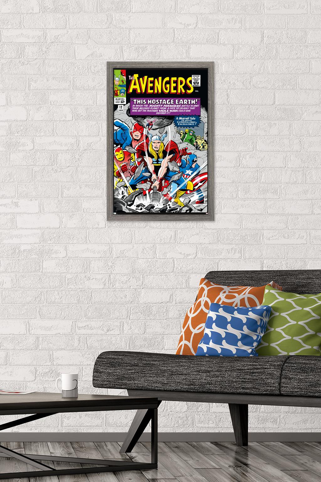 Marvel Comics - Avengers #12 Wall Poster, 14.725" x 22.375" Framed