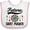White and Pink, variant on Inktastic Future Dart Player Game Boys or Girls Baby Bib