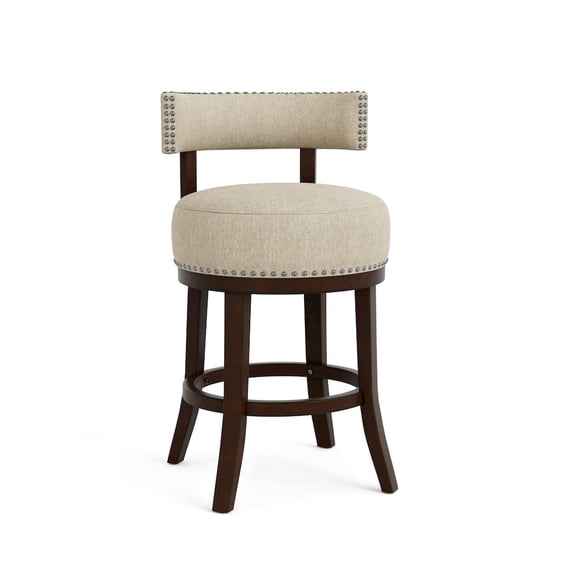 Furniture of America Kalin Fabric Swivel Bar Stool (Set of 2)