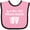 Pink and Black, variant on Inktastic Life's Better Polka Music Boys or Girls Baby Bib