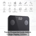 thumbnail image 2 of Báscula inteligente Wyze para peso y grasa corporal, compatible con FSA y HSA, báscula de baño digital, báscula para medir el IMC muscular, monitor electrónico de composición corporal con Bluetooth, 1, 2 of 5