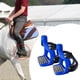 thumbnail image 3 of 2 estribos de alta resistencia, estribos de aluminio fundido a presión con almohadilla de goma antideslizante. Azul Cola Estribo para montar a caballo, 3 of 8
