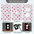 thumbnail image 3 of Yayeee Blank Wall Plate Cover 1-Gang 4.5"x2.7" Home Unused Decorative Outlet, Purple Polka Dots, 3 of 7