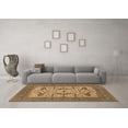 thumbnail image 3 of Ahgly Company Indoor Round Oriental Brown Industrial Area Rugs, 6' Round, 3 of 4