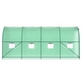thumbnail image 6 of GOJOOASIS Outdoors Heavy Duty 15 x 7 x 7 FT Portable Greenhouse with 8 Ventilated Screen Windows & Rolling Zipper Door, 6 of 9