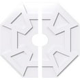 thumbnail image 1 of Ekena Millwork CMP30LG2-05000 30 Po OD x 5 Po ID Carré Logan Architectural Grade Médaillon de Plafond Contemporain PVC - 2 Pièces, 1 of 1