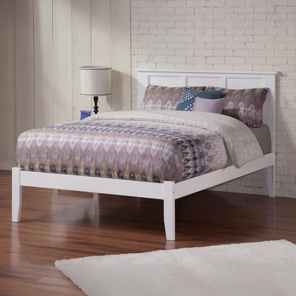 Leo & Lacey Madison King Solid Wood Platform Bed in White