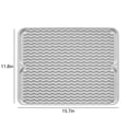 thumbnail image 3 of Ympuoqn Silicone Dish Drying Mat Non-Slip Silicone Mat Easy Clean Drying Mat Large Heat Dish Drainer Mat for Kitchen Counter Sink Refrigerator Or Drawer Easy To Clean on Clearance, 3 of 5