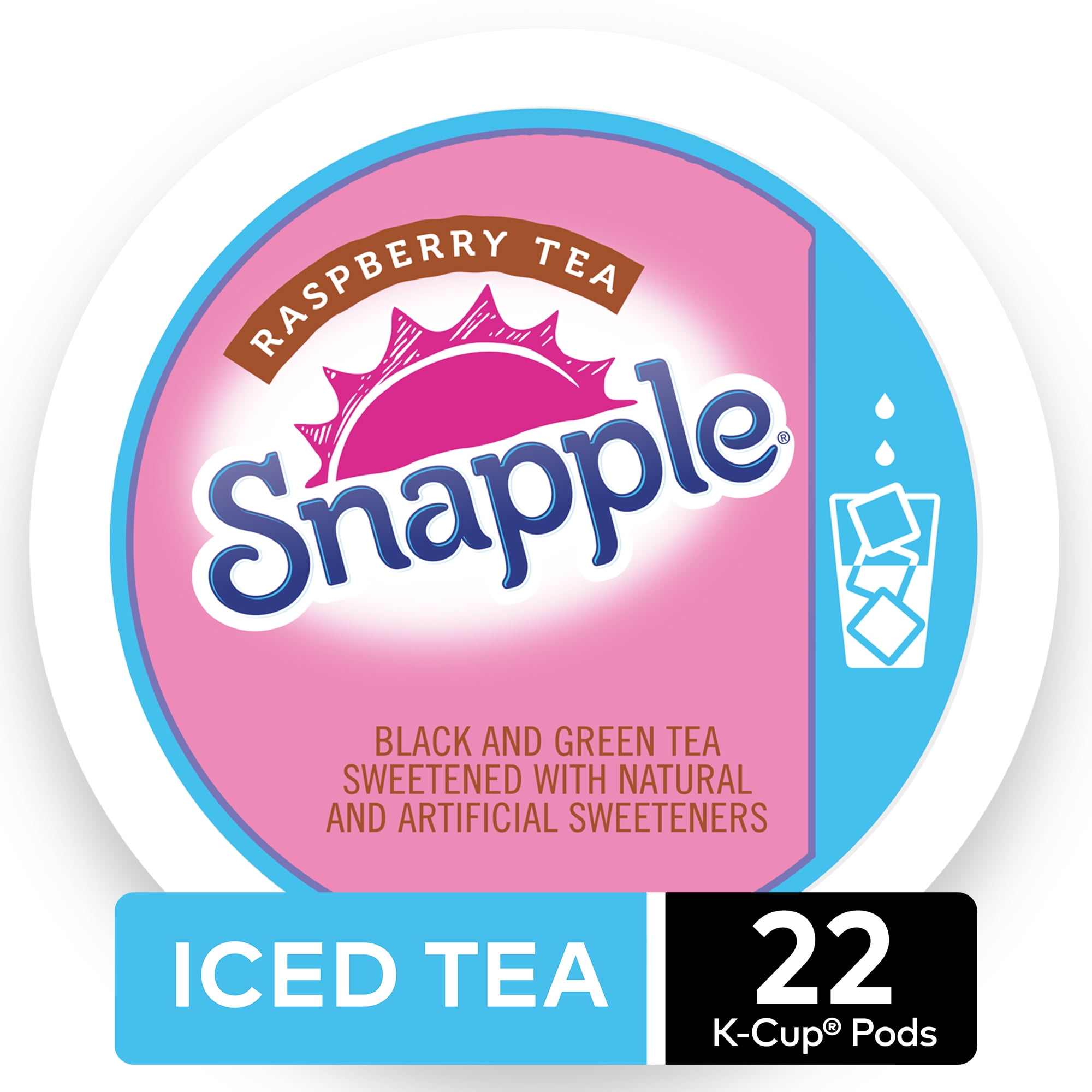 Snapple Raspberry Iced Tea, Keurig KCup Pod, 22ct