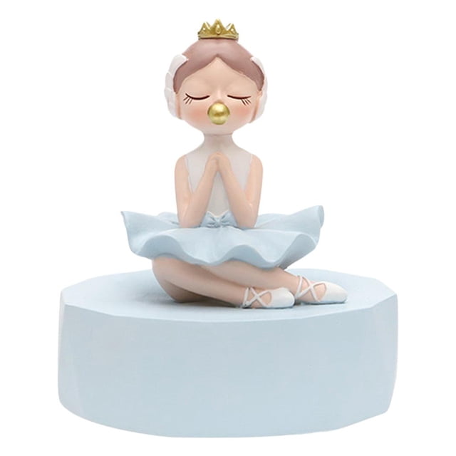 DOLITY Music Box Rotating Musical Box Kid Gift Desktop Ornament Collectible Blue