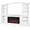White, variant on Real Flame Monte Vista 108" Landscape Electric Fireplace TV Stand in White