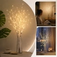 thumbnail image 6 of Lighted Birch Branches with 50 LED Lights, Battery Operated Flexible Artificial Twig Stems for Vase Wedding Decor, 6 of 7