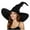 B-black, variant on Women's Witch Hat Adult Ruched for Halloween Costume Accessories