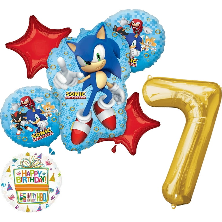 Sonic Birthday Party Supplies - Hedgehog Theme Party Balloons for
