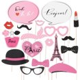 thumbnail image 3 of Shisuyan Party Photo French Party Decorations Paper 18Pcs Paris Theme, 3 of 9