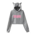 thumbnail image 4 of ILLIT merch Not cute anymore  Hooded kawaii cat ear drawstring  sweatshirt men/women fashion  pullovers, 4 of 6
