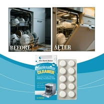 Jpxdew Dishwasher Cleaning Tablets for Scale Dirt Removal,Effervescent Action Deep Clean Solution Household Use