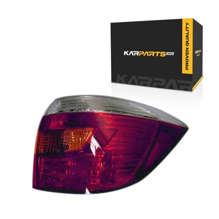 For Toyota Highlander 2008 2009 2010 Tail Light Passenger Side | Lens and Housing | Base/Limited/SE | Red/Amber/Clear Lens | Replacement For TO2801173 | 615343205106, 8155148160