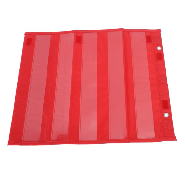 Tableau de Poche pour Salle de Classe, 5 Rangées Poche Transparente, Matériau en Nylon, Outil Éducatif Engageant avec Design, Adapté aux Activités de Groupe