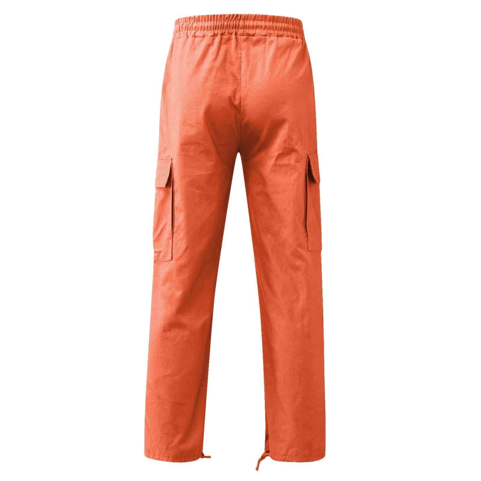 【超お買い得!】 Orange Cargo Pants Mens Casual Waist Color Sports Hat Multi Clothing