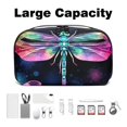 thumbnail image 3 of Dragonfly Waterproof Oxford Fabric Storage Case with Charger Pouch, Small Portable Storage Box, and Cable Organizer Travel - 5.9x9.44x3.14 in, 3 of 6