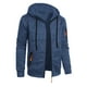 thumbnail image 1 of Ceisia Men's Loose Fit Heathered Hooded Zip-Up Sweatshirt with Contrast Zippers Gift, 1 of 4