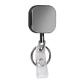 thumbnail image 1 of 1Pcs Pull Keyring Retractable Strong Clamping Portable Heavy Duty Square ID Badge Holder for Home, 1 of 10