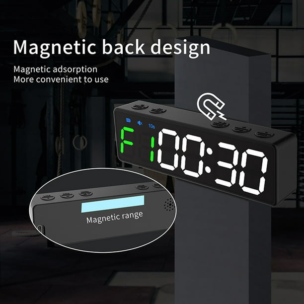 Walmeck Mini Minuterie de Gym Rechargeable Chronomètre Portable