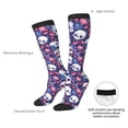 thumbnail image 6 of Salouo Skull cartoon flower Print Women's Men's Ankle Socks 1-pack Casual Athletic Socks for Unisex Adult Moisture-Wicking Socks for Daily Wear/Running/Sport, 6 of 8