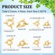 thumbnail image 4 of 16 Sets 8 Styles Brass Spring Ring Clasps Platinum & Golden 8.5~14.5x4~6mm Hole: 2~2.5mm Inner Diameter: 3~4mm 2 sets/style, 4 of 6