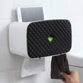 thumbnail image 3 of Estante para papel higiénico, estante impermeable montado en la pared para baño. Dispensador multifunción con diseño antigatos. Instalación sin perforación para mayor comodidad., 3 of 5