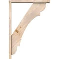 thumbnail image 3 of Ekena Millwork 3 1/2"W x 28"D x 40"H Olympic Block Smooth Bracket w/ Offset Brace, Douglas Fir, 3 of 25