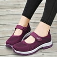 thumbnail image 2 of ibiyuan Orthopedic Dress Shoes for Women Knit Upper Embroidery Wide Walking Shoes for Women Arch Support Platform Non- Womens Sneakers Casual Hands-Free Platform Mary Janes Sock Shoe, 2 of 7