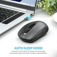 thumbnail image 4 of Wireless Mouse RM100,Silent Computer Mouse with USB Receiver,Quiet Colrdless Mice for PC,Laptop,Computer,Chromebook, Notebook (Black, Normal), 4 of 7