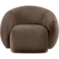 thumbnail image 3 of Meridian Furniture Emery Brown Velvet Chair, 3 of 9