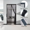 thumbnail image 4 of Mistaha Magnetics Screen Door with Full Frame Magic-Tape Large Instant Patio Door Mesh Curtain Hands, 4 of 8
