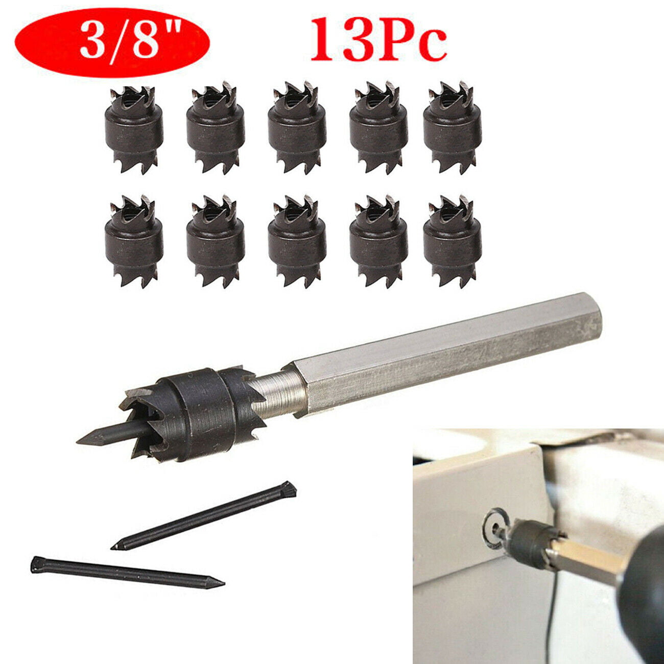 BRAND NEW 3/8" DOUBLE SIDED ROTARY SPOT WELD CUTTER DRILL BIT 