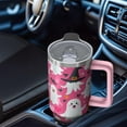 thumbnail image 5 of 40oz Halloween Tumbler with Straw and Lid Haunted Pumpkin Bat Travel Coffee Tumbler Cup with Handle for Halloween Birthday Gifts, 5 of 5
