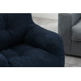 thumbnail image 4 of Bean Bag Chairs,Soft Tufted Foam Bean Bag Chair with Teddy Fabric for Adults and Kids,Comfy Lazy Sofa for Living Room,Bedroom,Dark Blue, 4 of 5