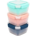 thumbnail image 3 of EIMELI 3pcs Fridge Storage Containers with Lids 36oz Clear Fridge Fruit Storage Boxes with Removable Strainer Airtight Food Storage Bins Portable Freezer Organisers for Kitchen Fruits Veg, 3 of 10