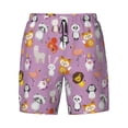 thumbnail image 4 of Lsque Mens Swim Trunks Lovely Animals Pattern - Bathing Suit Compression Liner - Beach Swim Shorts Swimwear - (S-3XL) - Stretch Quick Dry -XX-Large, 4 of 9