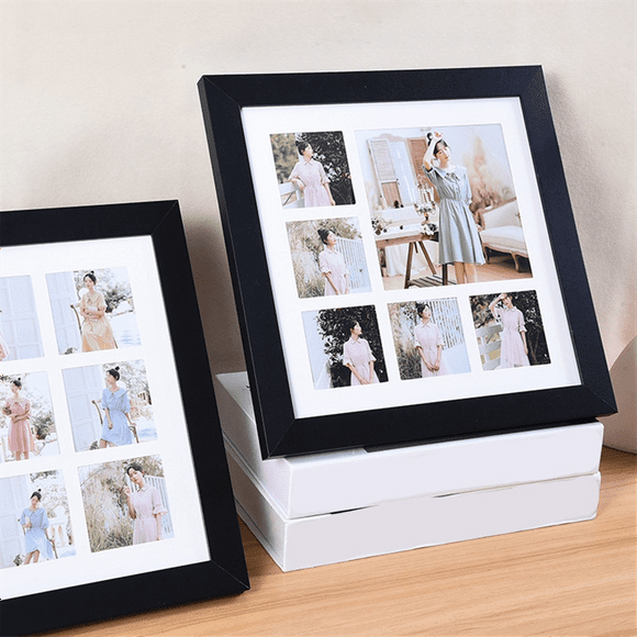 Collage Frame Four Six Nine Grid Photo Frames DIY Solid Wood Picture Frames Wall Hanging Picture Frames Home Decor Gifts