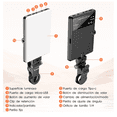 thumbnail image 3 of Luz 60 Led  Bloosom Para Celular Con Clip,luz Portátil Para Selfie, Negro, 3 of 5